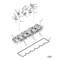 Клапанная коробка Cummins (Камминз) ISLe-310/340/375-30, 375-20, КАМАЗ, Youtong 3967265 5254268