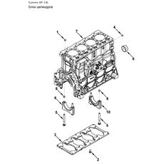 Блок цилиндров двигателя Cummins/Камминз ISF 3.8 Валдай Паз Фотон Маз Зубренок 5256400 5289698
