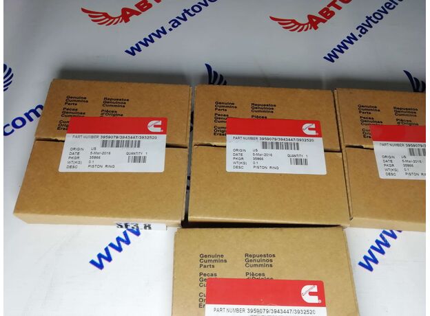 ​Кольца поршневые Cummins ISF3.8, ISBe, QSB, 4BT, 6BT