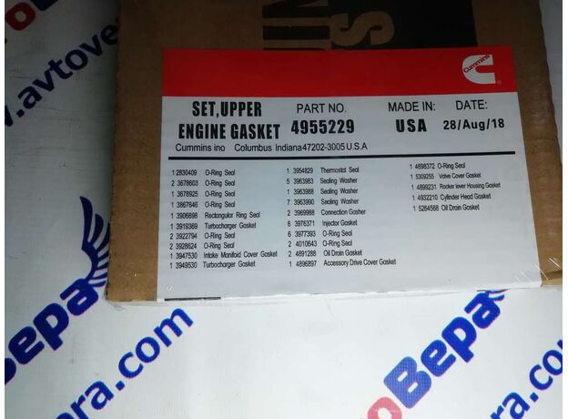 Ремкомплект верхний  (прокладки) 4955229 Камминз  Cummins 6 ISBe/QSB 6.7