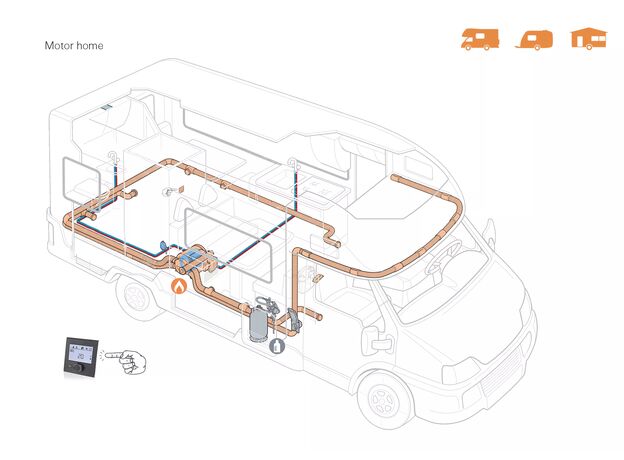 Отопитель+ бойлер Belief 6 квт 12в